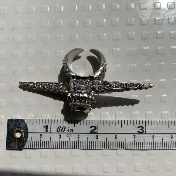COPY - Otazu clear Swarovski crystal spike ring - Picture 7 of 7